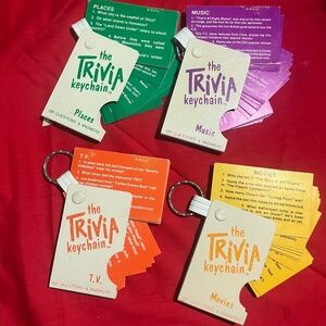 Proudline , Inc 1984 keychain trivia  novelty Knick knack